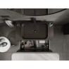 Mexen Rivel 90 cm Unterschrank für das Badezimmer mit Arbeitsplatte, 1 Schublade, geriffelt, schwarz matt - 91A20-09047-1-BFC71