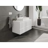 Mexen Rivel mobile da bagno sottolavabo 90 cm con piano, 2 cassetti, scanalato, bianco opaco - 91A20-09047-2-BFFC01
