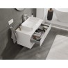Mexen Rivel armario de baño bajo lavabo de 90 cm con encimera, 2 cajones, ranurado, blanco mate - 91A20-09047-2-BFFC01