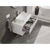 Mexen Rivel szafka łazienkowa podumywalkowa 90 cm z blatem, 2 szuflady, ryflowana , biała mat - 91A20-09047-2-BFFC01