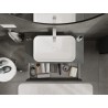 Mexen Rivel mobile bagno sottolavabo 90 cm con piano, 2 cassetti, scanalato, grafite opaco - 91A20-09047-2-BFFC66