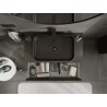 Mexen Rivel armario de baño bajo lavabo de 90 cm con encimera, 2 cajones, ranurado, negro mate - 91A20-09047-2-BFFC71