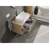 Mexen Rivel mueble de baño bajo lavabo 90 cm con encimera, 2 cajones, ranurado, roble - 91A20-09047-2-BFFC81