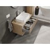 Mexen Rivel szafka łazienkowa podumywalkowa 90 cm z blatem, 2 szuflady, ryflowana , dąb - 91A20-09047-2-BFFC81