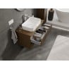 Mexen Rivel 90 cm valamu alune kapp koos tööpinnaga, 2 sahtlit, rihveldatud, pähkel - 91A20-09047-2-BFFC86