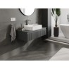 Mexen Rivel mobiletto da bagno sotto-lavabo 100 cm con piano, 1 cassetto, scanalato, grafite opaco - 91A20-10023-1-BFC66