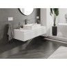 Mexen Rivel mobile da bagno sotto lavello 120 cm con piano, 1 cassetto, scanalato, bianco opaco - 91A20-12023-1-BFC01