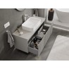 Mexen Rivel mobiletto da bagno sottolavabo 120 cm con piano, 1 cassetto, scanalato, grigio opaco - 91A20-12047-1-BFC62