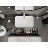 Mexen Rivel mobile bagno sottolavabo 120 cm con piano, 1 cassetto, scanalato, grafite opaco - 91A20-12047-1-BFC66
