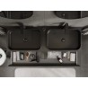 Mexen Rivel mobile da bagno sotto-lavabo 140 cm con piano, 2 cassetti, scanalato, nero opaco - 91A20-14047-2-BFFC71