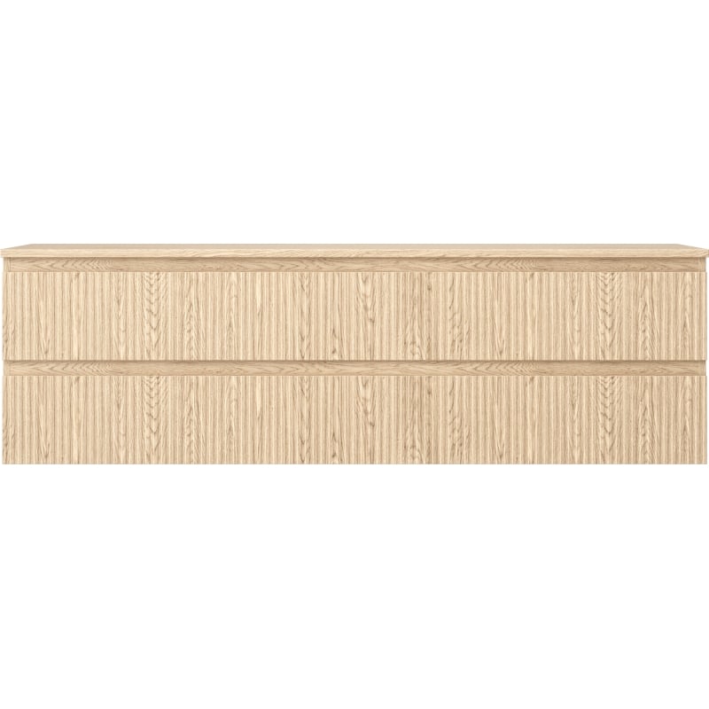 Mexen Rivel 160 cm vannitoa pesualuse kapp koos tööpinnaga, 2 sahtlit, soonikuga, tamm - 91A20-16047-2-BFFC81