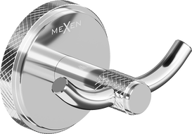 Mexen Gravo dvojni kavelj za brisačo, krom - 70A93012-00