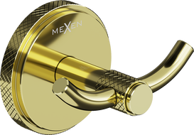 Mexen Gravo crochet double pour serviette, doré - 70A93012-50