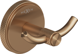 Mexen Gravo dvojni kavelj za brisačo, brušen baker - 70A93012-65