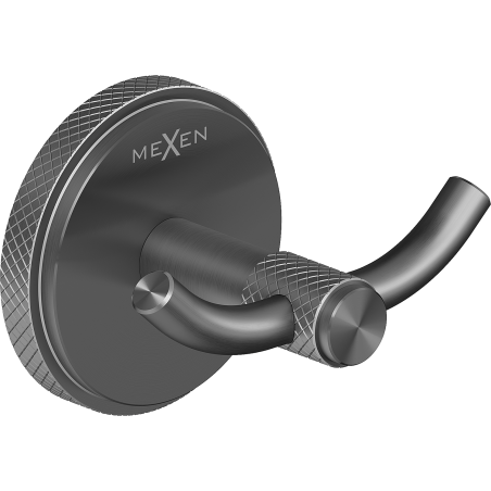 Mexen Gravo duebel Haken fir Handduch, gebierften Gun Gray - 70A93012-66