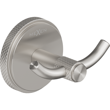 Mexen Gravo doppelter Handtuchhaken, gebürsteter Nickel - 70A93012-97