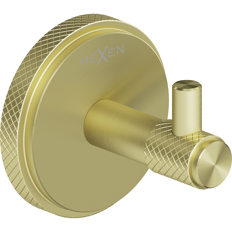 Mexen Gravo towel hook, brushed gold - 70A93011-55