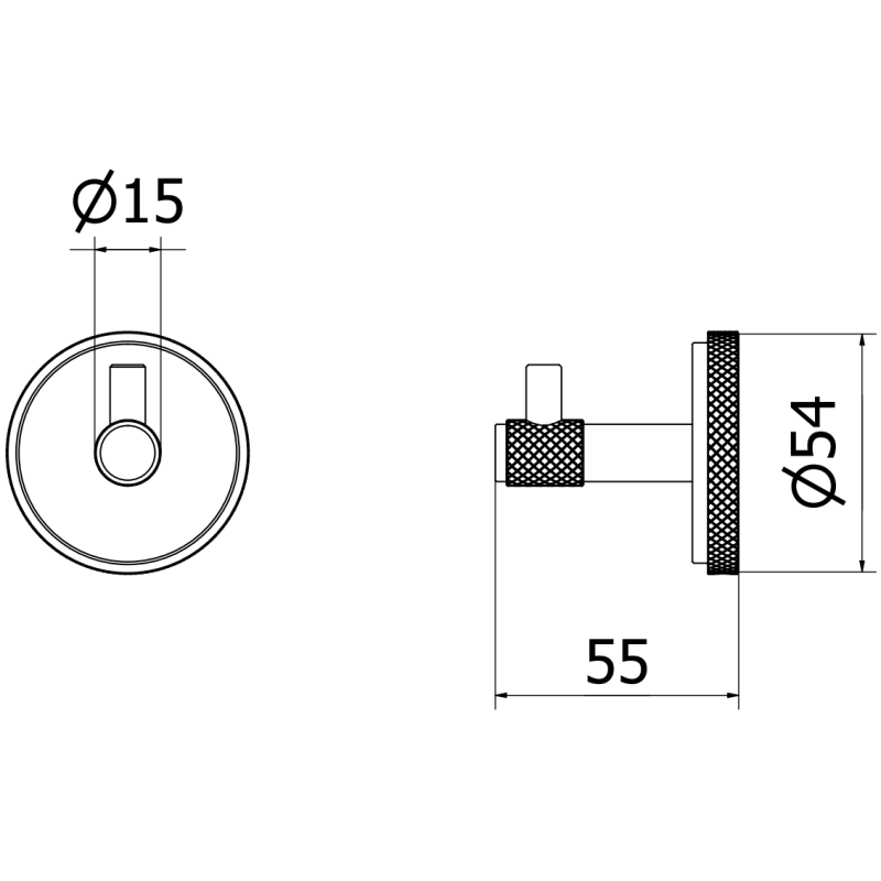 Mexen Gravo dvieļu āķis, matēts niķelis - 70A93011-97