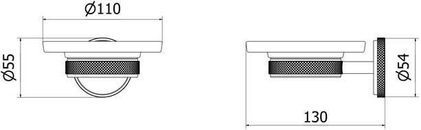 Mexen Remo mydelniczka, złota - 7050739-50