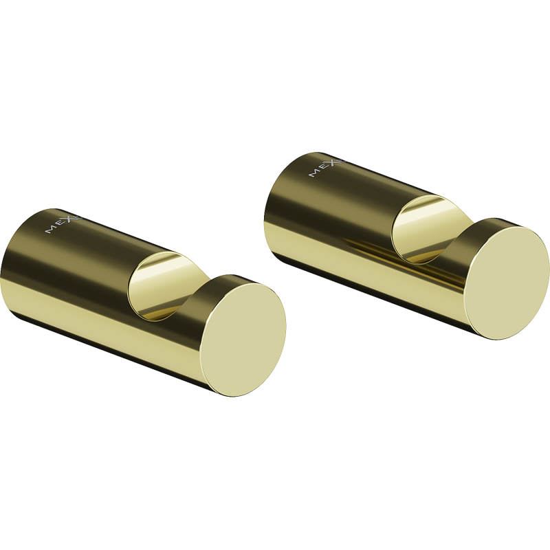 Mexen Loop towel hook (2 pcs.), gold - 70A71010-50