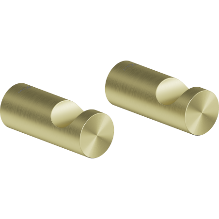 Mexen Loop towel hook (2 pcs), brushed gold - 70A71010-55