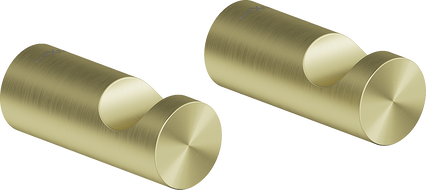 Mexen Loop towel hook (2 pcs), brushed gold - 70A71010-55