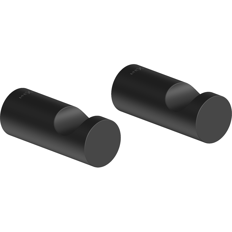 Mexen Loop crochet pour serviette (2 pièces), noir - 70A71010-70