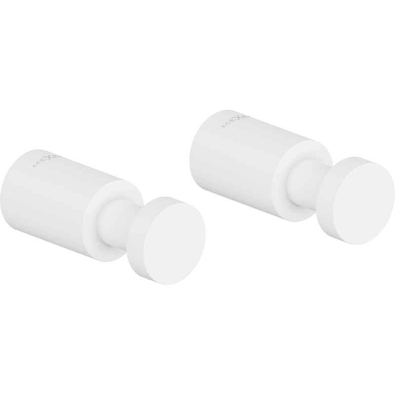 Mexen Loop kljukica za brisačo (2 kosa), bela - 70A71011-20