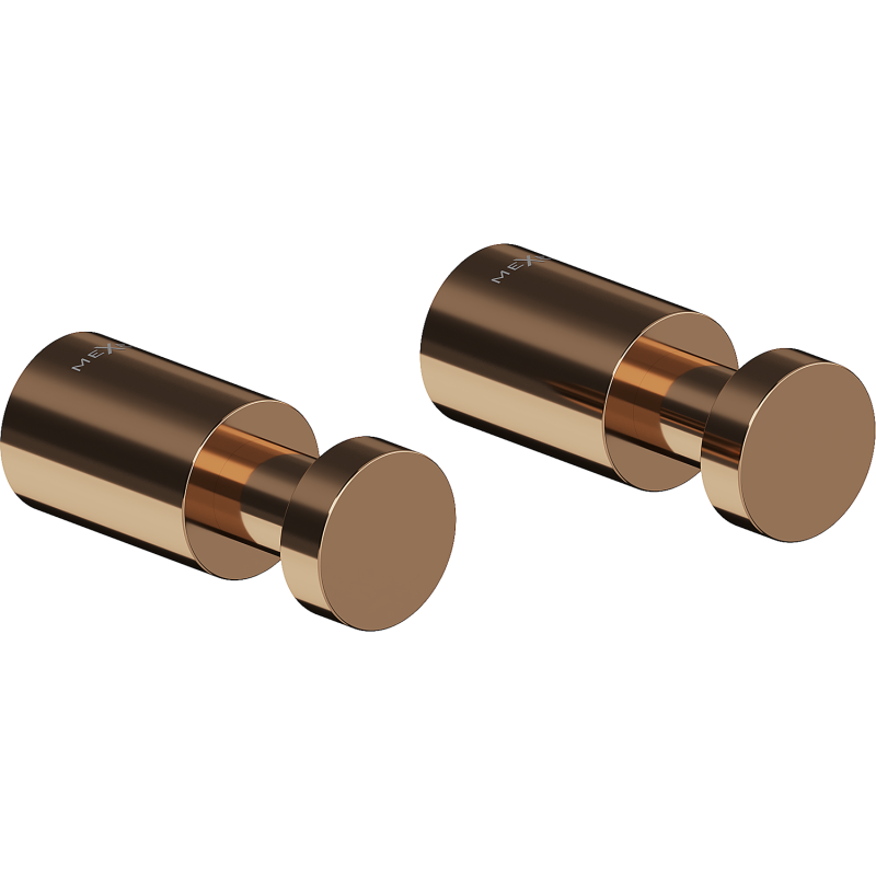 Mexen Loop kavelj za brisačo (2 kosa), rožnato zlato - 70A71011-60