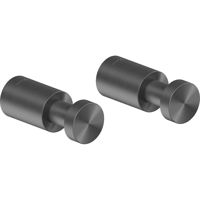 Mexen Loop kljukica za brisače (2 kosa), matirana pištola sive barve - 70A71011-66