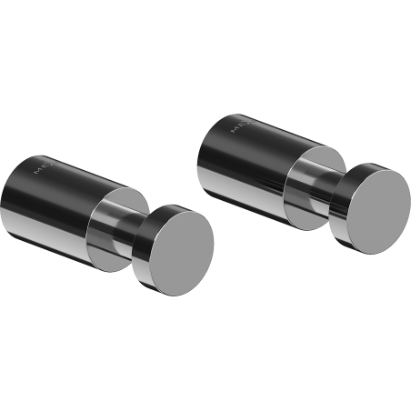 Mexen Loop towel hook (2 pieces), black chrome - 70A71011-73