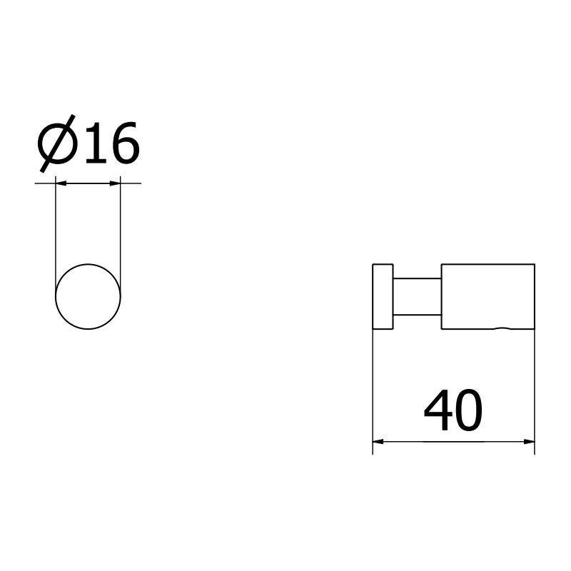 Mexen Loop haczyk na ręcznik (2 szt.), nikiel szczotkowany - 70A71011-97