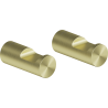 Mexen Loop towel hook (2 pieces), brushed gold - 70A71012-55