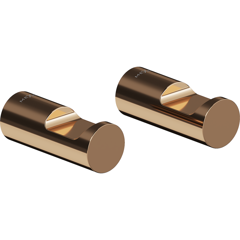 Mexen Loop Handduchshaken (2 Stéck), rose Gold - 70A71012-60