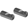 Mexen Loop towel hook (2 pcs), brushed gun gray - 70A71012-66