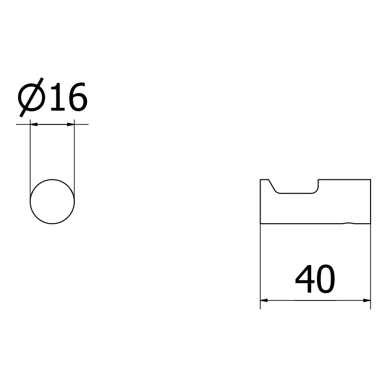 Mexen Loop dvieļu āķis (2 gab.), melns - 70A71012-70