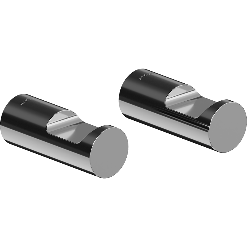 Mexen Loop γάντζος για πετσέτα (2 τεμάχια), μαύρο χρώμιο - 70A71012-73