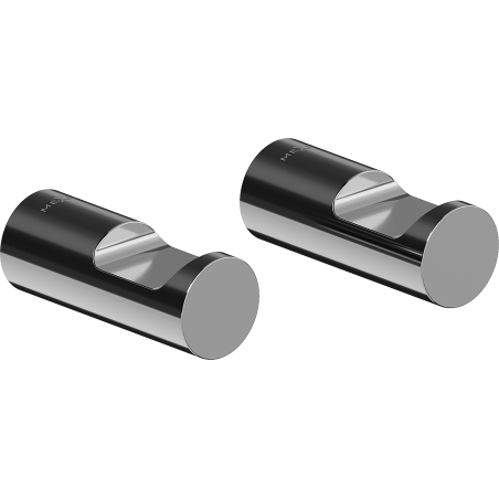 Mexen Loop kavelj za brisače (2 kosa), črna kromirana - 70A71012-73