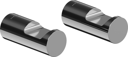 Mexen Loop towel hook (2 pieces), black chrome - 70A71012-73