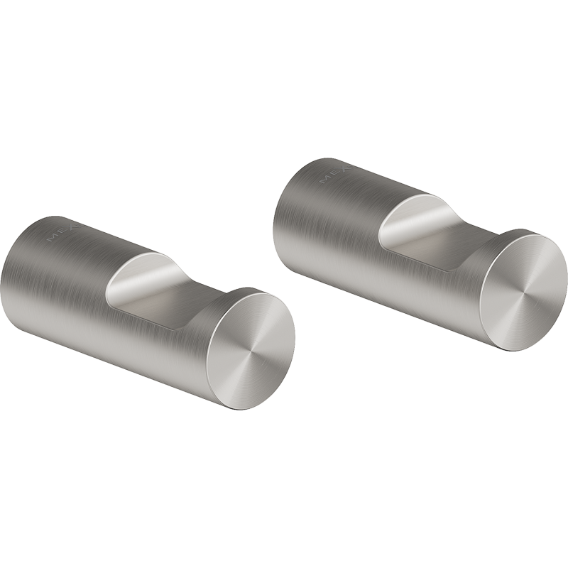 Mexen Loop towel hook (2 pcs), brushed nickel - 70A71012-97