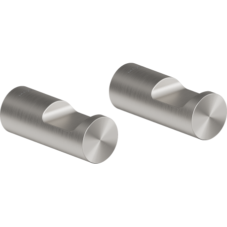 Mexen Loop towel hook (2 pcs), brushed nickel - 70A71012-97