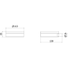 Mexen Loop portaspezie, grigio pistola spazzolato - 70A71055-66