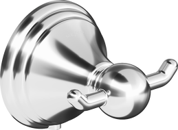 Mexen Lusso double towel hook, chrome - 70A16812-00