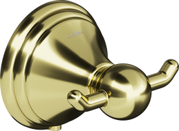 Mexen Lusso doppelter Handtuchhaken, gold - 70A16812-50