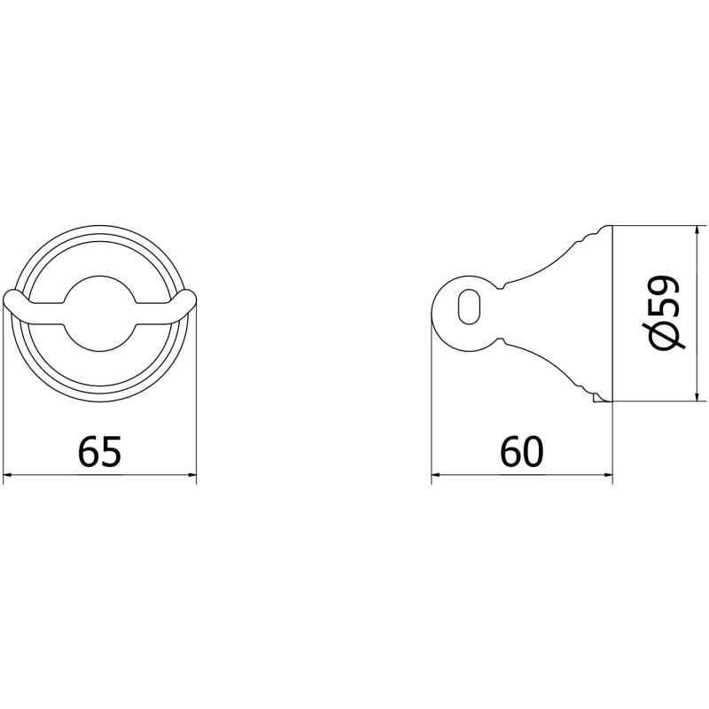 Mexen Remo Doppelhaken für Handtuch, Chrom - 70507352-00