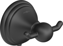 Mexen Lusso doppelter Handtuchhaken, schwarz - 70A16812-70