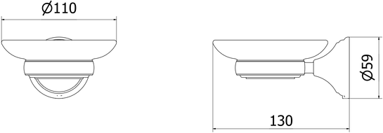 Mexen Remo Schale, gold gebürstet - 7050739-55