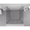 Mexen Exo-B Duo 3S cabina doccia 3 lati con apertura 70 x 70 cm, trasparente, cromo - 814-070-070-01-00-3S