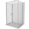 Mexen Exo-B Duo 3S 3-sided Swing Shower Enclosure 80 x 70 cm, Transparent, Chrome - 814-080-070-01-00-3S