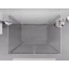 Mexen Exo-3S dušas kabīne, 3-sienu verama, 90 x 75 cm, caurspīdīga, hromēta - 814-090-075-01-00-3S